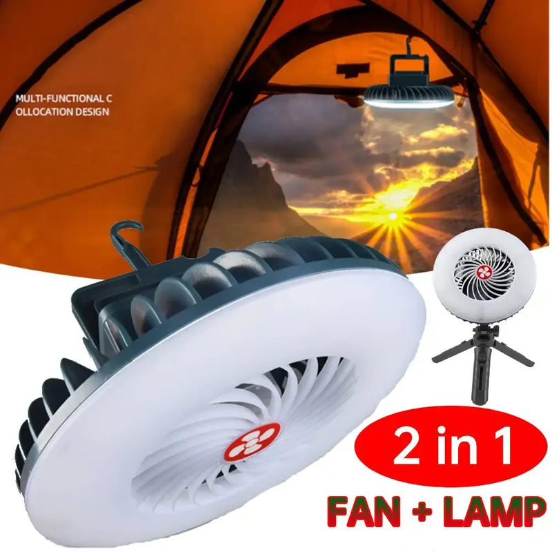 2in1 LED Ventilador Portátil