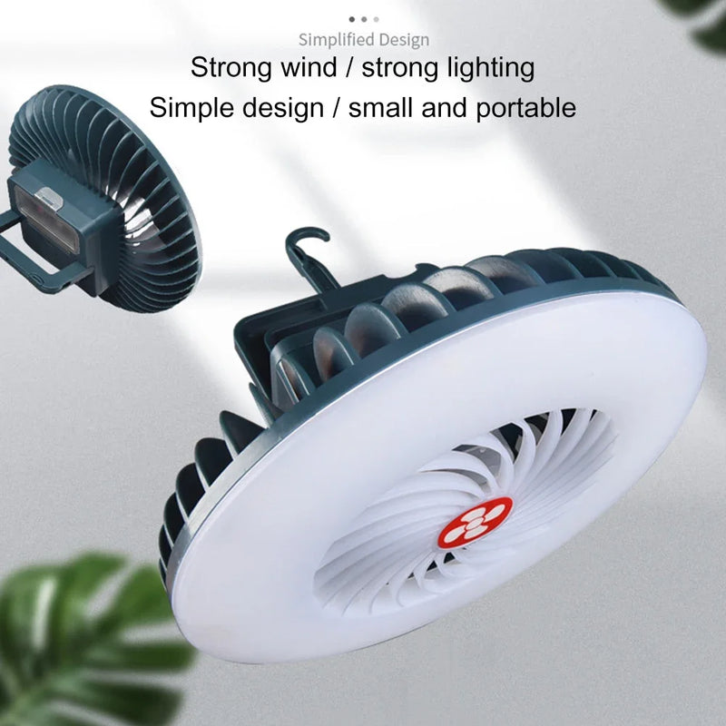 2in1 LED Ventilador Portátil